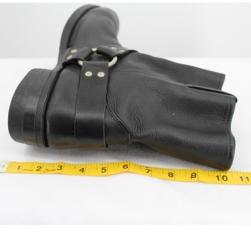 Vintage Frye Boots Mens Black Harness 8R 87400 Made in USA Size 13M - Picture 9 of 9